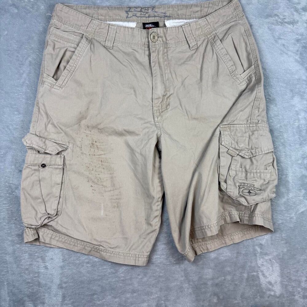 No-fear Men's Tan and Cream Shorts